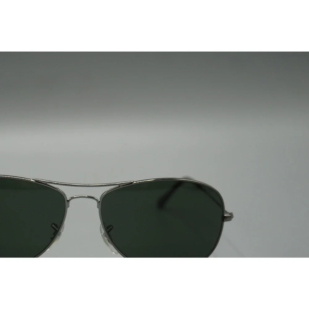 Ray-Ban Cockpit RB3362 Gunmetal Silver G-15 Green Lens Aviator Sunglasses‎ 59